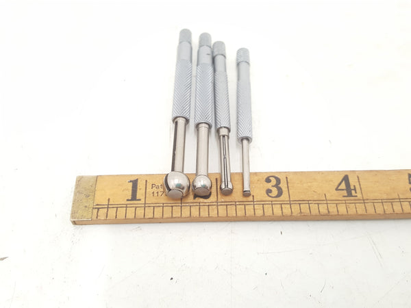 Set of 4 Small Hole Gauges 1/8" - 1/2" 33940