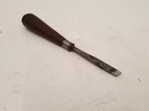3/8" Vintage Skewed Double Bevel Chisel w Steel Ferrule 34577