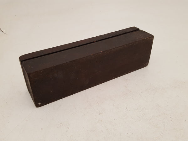 7 7/8" x 2" Vintage Carborundum Sharpening Stone in Wooden Box 34696