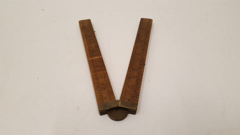 24" Vintage Rabone No 1378 Wooden Folding Rule 35373