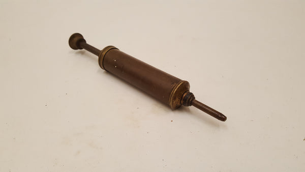 Lovely 8 1/2" Vintage Nesthill Brass Grease Gun 35610