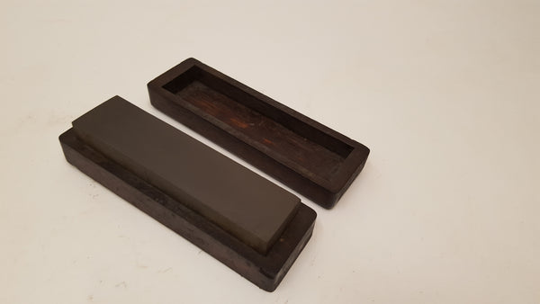 6" x 1 1/2" Carborundum Sharpening Stone in Wooden Box 35431