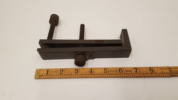 Nice 6" Vintage Steel Parallel Clamp w Table Mount Hole 35673