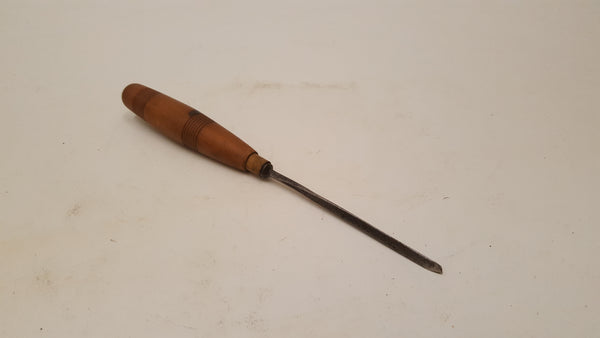 3/16" Vintage V Gouge w #45 Sweep w/o Ferrule 35665