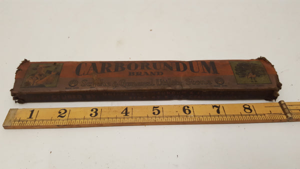 9" Vintage Carborundum Scythe & General Utility Stone in Box 36189
