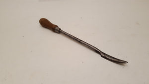 12" Vintage Engineers Scraper w Wooden Handle 35988