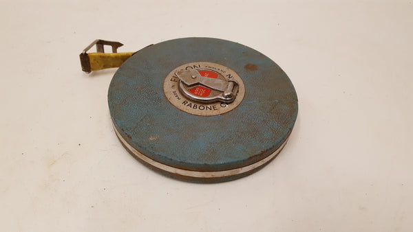 Vintage Rabone Chesterman Fibron No 291 20m / 66ft Tape Measure 36108