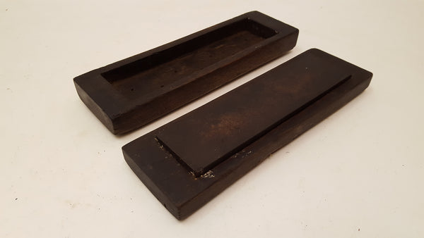 8" x 2" x 3/8" Oil Stone in Wooden Box 35814