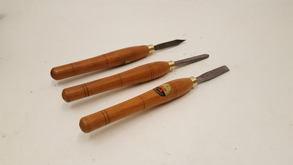 Set of 3 Vintage Wolf Cub Woodturning Tools 36294