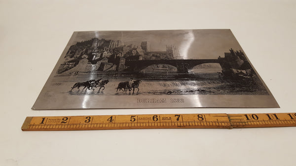 12" x 8 1/2" Stainless Steel Printed Picture Durham 1832 36287
