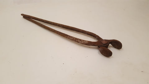 18" Vintage Blacksmith Tongs / Farrier Tongs 36078