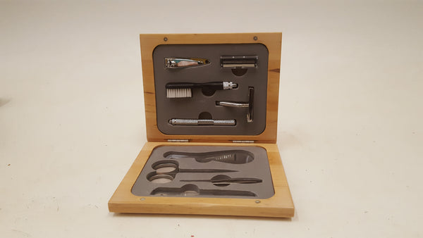 Small Beautiful Grooming Kit in Wooden Box 36577
