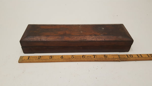 9" x 2" x 1" Vintage Sharpening Stone in Wooden Box 36786