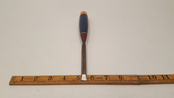 3/8" Vintage Bevelled Chisel w Blue Plastic Handle 36860