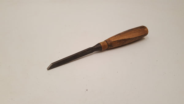 1/4" Vintage F Woodcock Mortice Chisel w Damaged Handle 36866