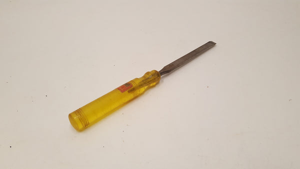 c 3/8" Vintage Stormont Chisel w Plastic Handle 36847