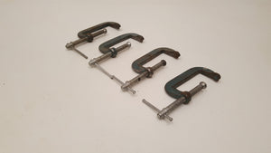 Set of 4 Light Weight 3" G Clamps / Cramps 36825