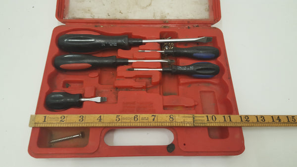 Partial Set of 5 Screwdrivers w Insulated Grips 37126