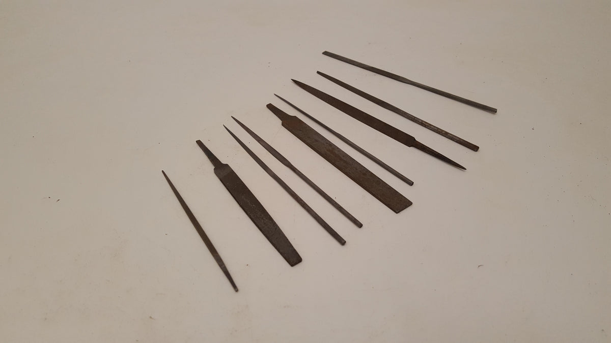 Mixed Job Lot of Vintage Precision Files in Swiss Pattern Box 37312 ...