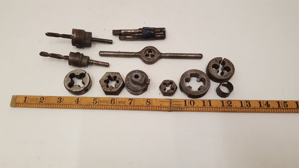 Mixed Bundle of Taps Dies & Hole Saws 37372