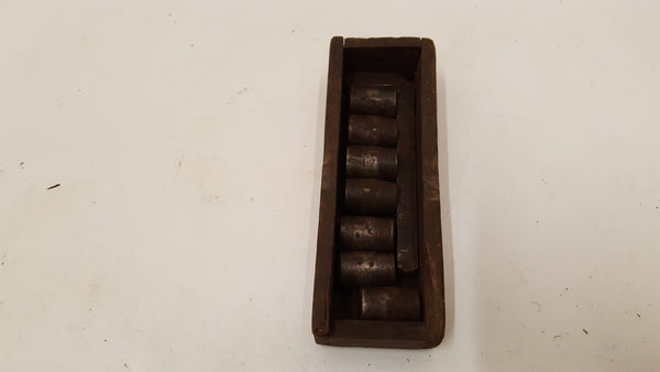 7 Small BA Sockets in Wooden Box 37533