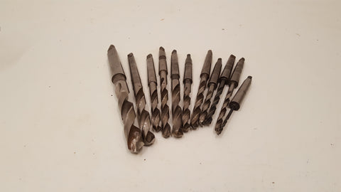 Set of 11 Assorted Metal Drill Bits Various Sizes 31741
