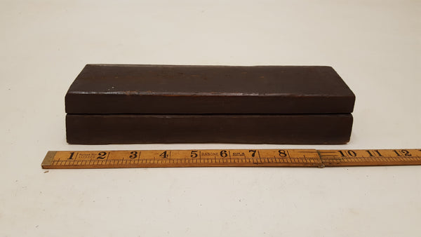 8" x 2" Vintage Sharpening Stone in Wooden Box 36761