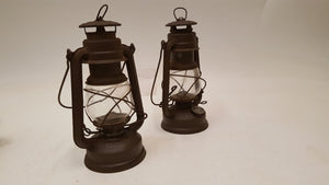 Pair of Collectable Feuerhand No 275 Baby Hurricane Lamp / Lantern 38654