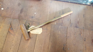 Incredible 2lb 6oz Brass Handled 24" Tent Mallet Unused 1982 MOD 12201-The Vintage Tool Shop