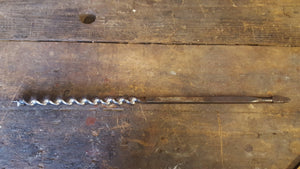 Carpenters Turton & Sons 5/8" Drill Bit 16 1/2" Long 13396-The Vintage Tool Shop