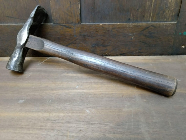 Interesting 1lb 7oz Cross Pein Type Hammer 13824-The Vintage Tool Shop