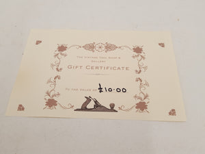 Vintage Tool Shop Gift Voucher £10 21833