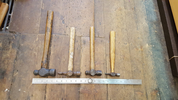 Bundle of 4 Various Sized & Type of Hammer Unrestored 24150