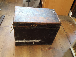 22 x 13 1/2 x 17" Nice Vintage Box Lightly Oiled 26068
