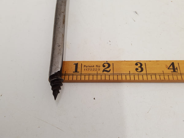 c1/2" Vintage Auger Drill Bit w Wooden Handle 27856