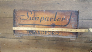 Antique Sunparlor Blandford Wooden Crate 28612
