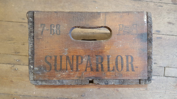 Antique Sunparlor Blandford Wooden Crate 28612