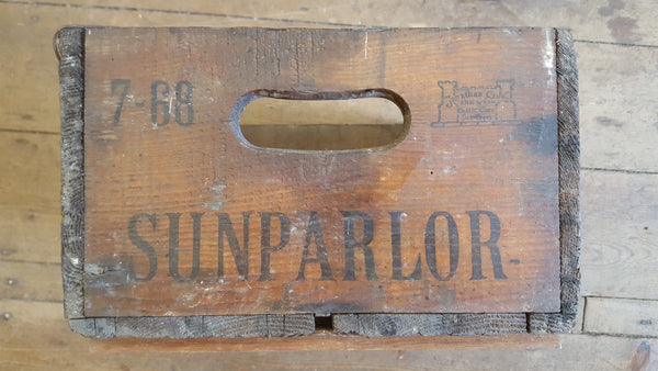 Antique Sunparlor Blandford Wooden Crate 28612