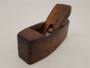 Beautiful Vintage Varvill & Sons Wooden Coffin Plane w Steel Sole 31824