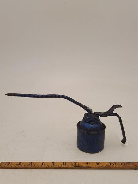 Small Blue Vintage Oil Can w Flexible Spout 31720