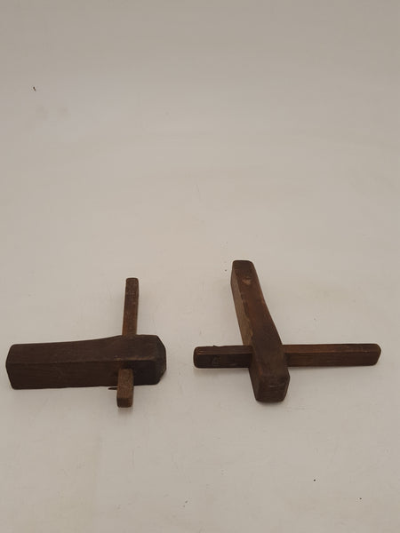 Pair of Vintage Wooden Marking Gauges 32476