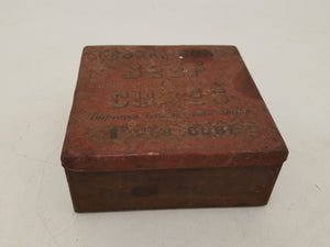 4 1/2 x 4 1/2 x 1 7/8" Vintage Beef Cubes Tin 32620