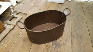 15" x 10" x 7" Vintage 2 Handled Oval Cooking Pot 35440