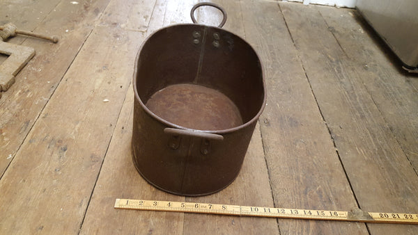 15" x 10" x 7" Vintage 2 Handled Oval Cooking Pot 35440