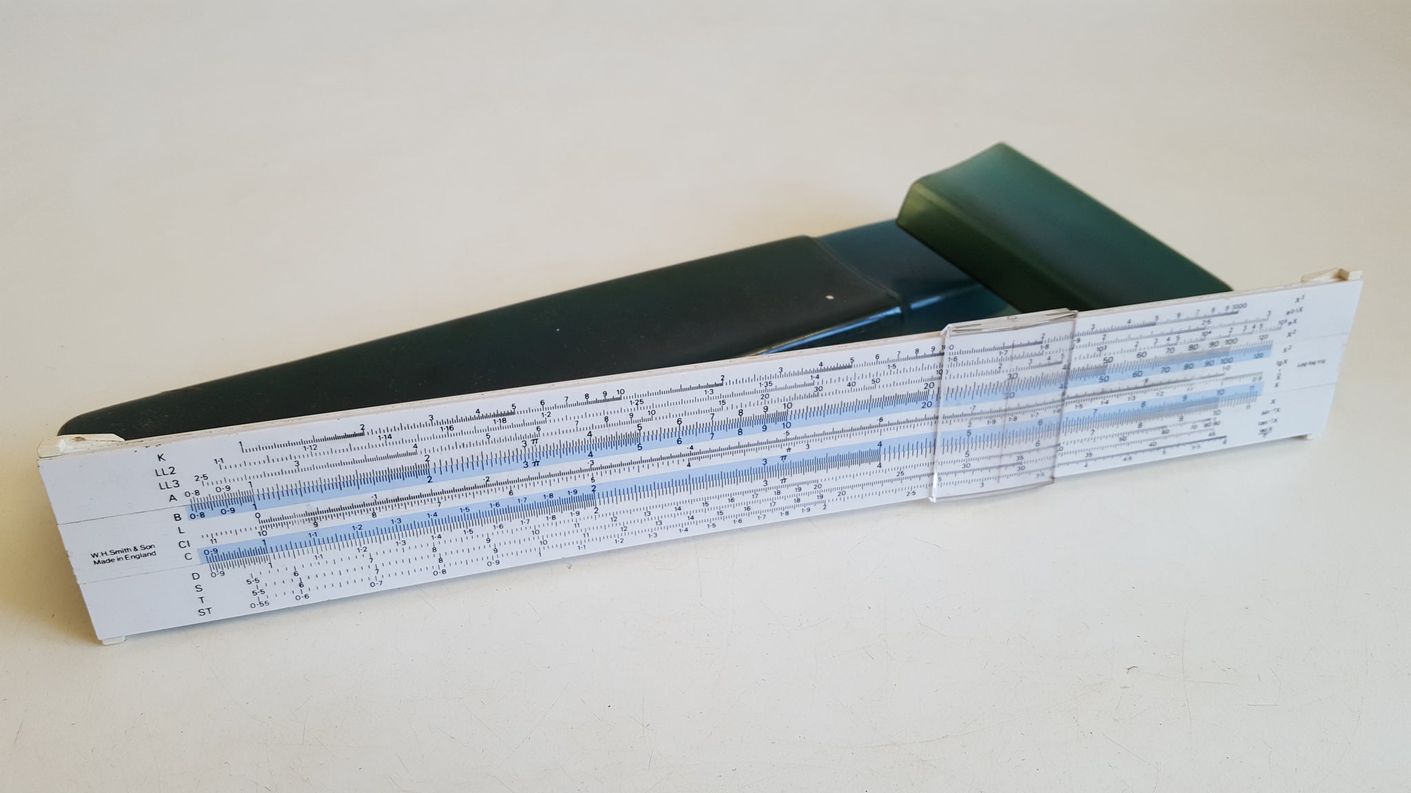 W H Smith Log Log Trig Duplex Slide Rule in Case 39265