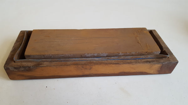 8" x 2 1/2" x 1 1/2" Sharpening Stone in Wooden Block 39153