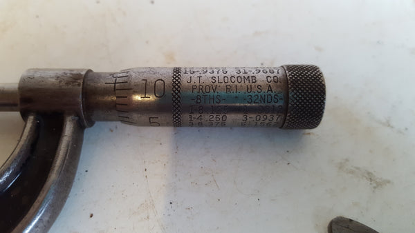 Vintage J T Slocomb 0 - 1" Micrometer 39301