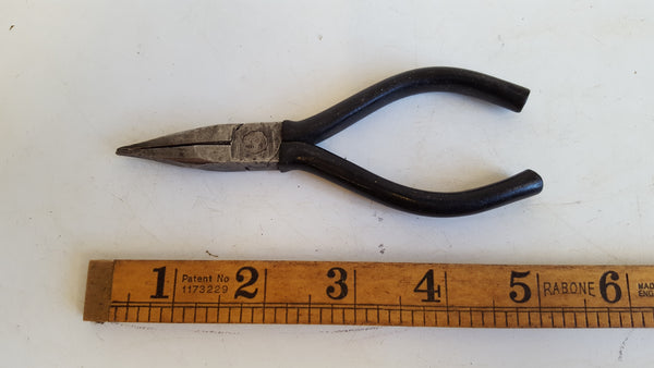 5" Vintage Needle Nose Pliers w Insulated Grips 39083