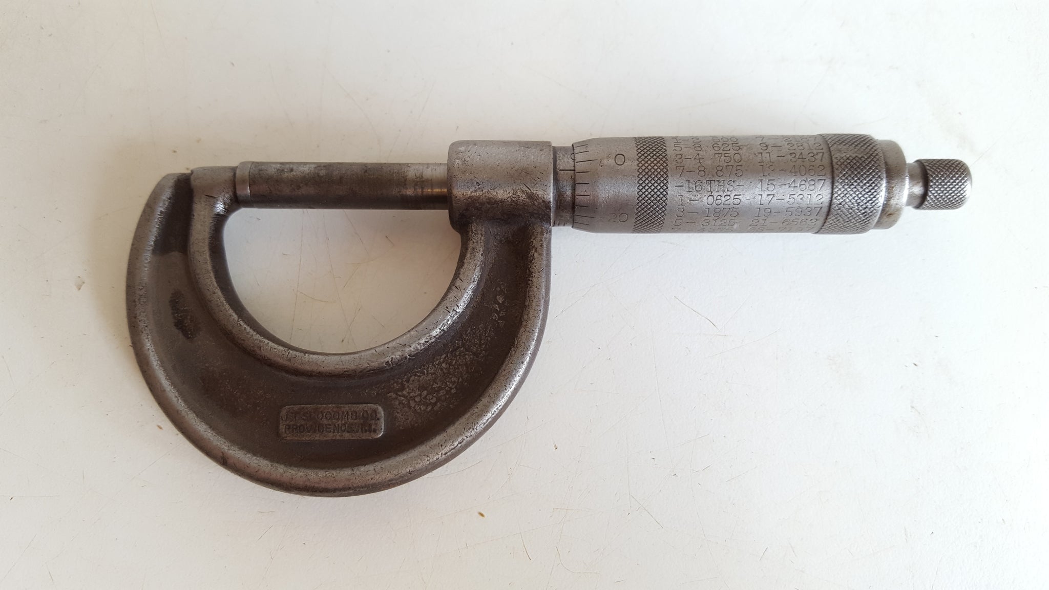 Vintage JT Slocomb Co Broad Arrow Micrometer 39521
