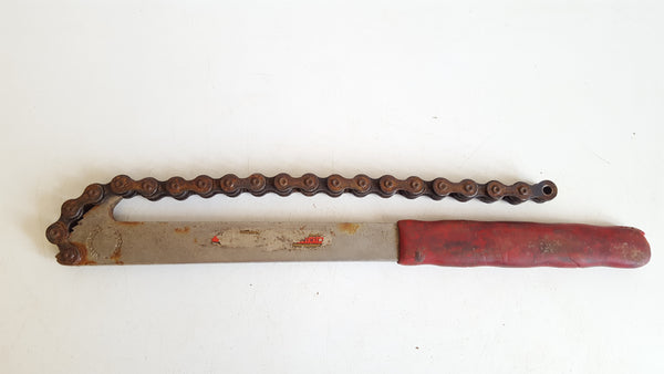 10" Vintage Chain Wrench w Damaged Insulated Handle 39782